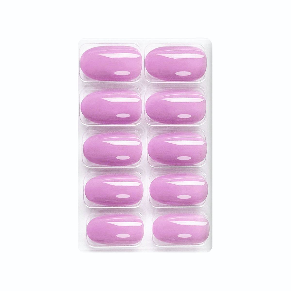 Glossy Solid Color Nails Oval(SPN501-SPN552) (Copy)