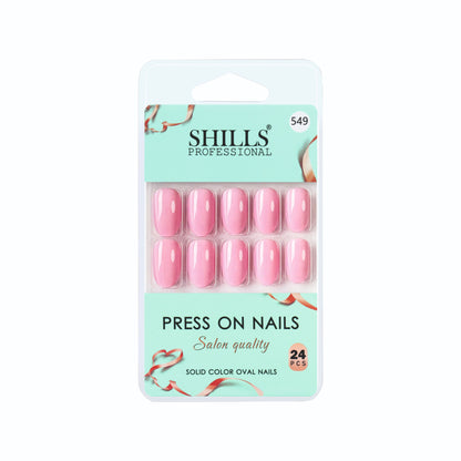 Glossy Solid Color Nails Oval(SPN501-SPN552) (Copy)