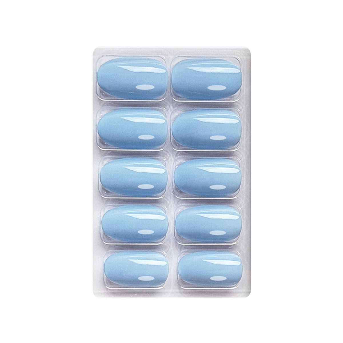 Glossy Solid Color Nails Oval(SPN501-SPN552) (Copy)