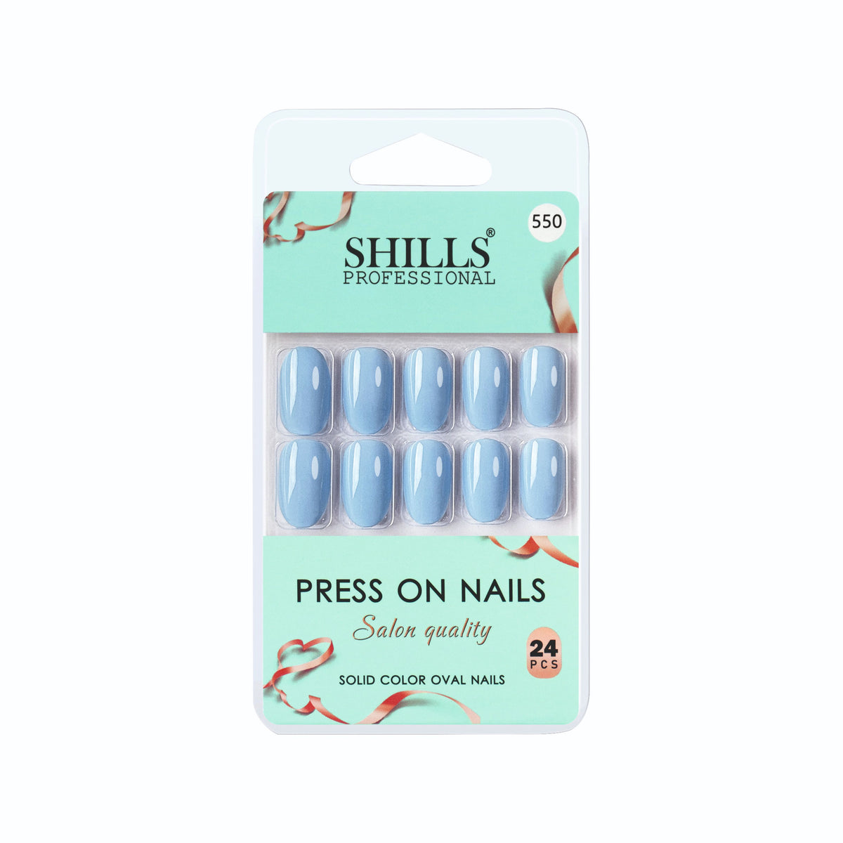 Glossy Solid Color Nails Oval(SPN501-SPN552) (Copy)