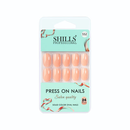 Glossy Solid Color Nails Oval(SPN501-SPN552) (Copy)