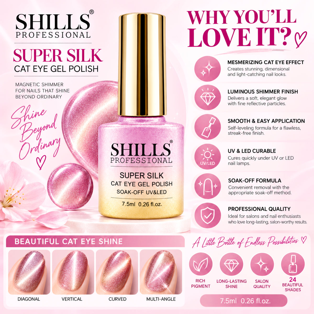SUPER SILK CAT EYE GEL POLISH SET SPN-6758