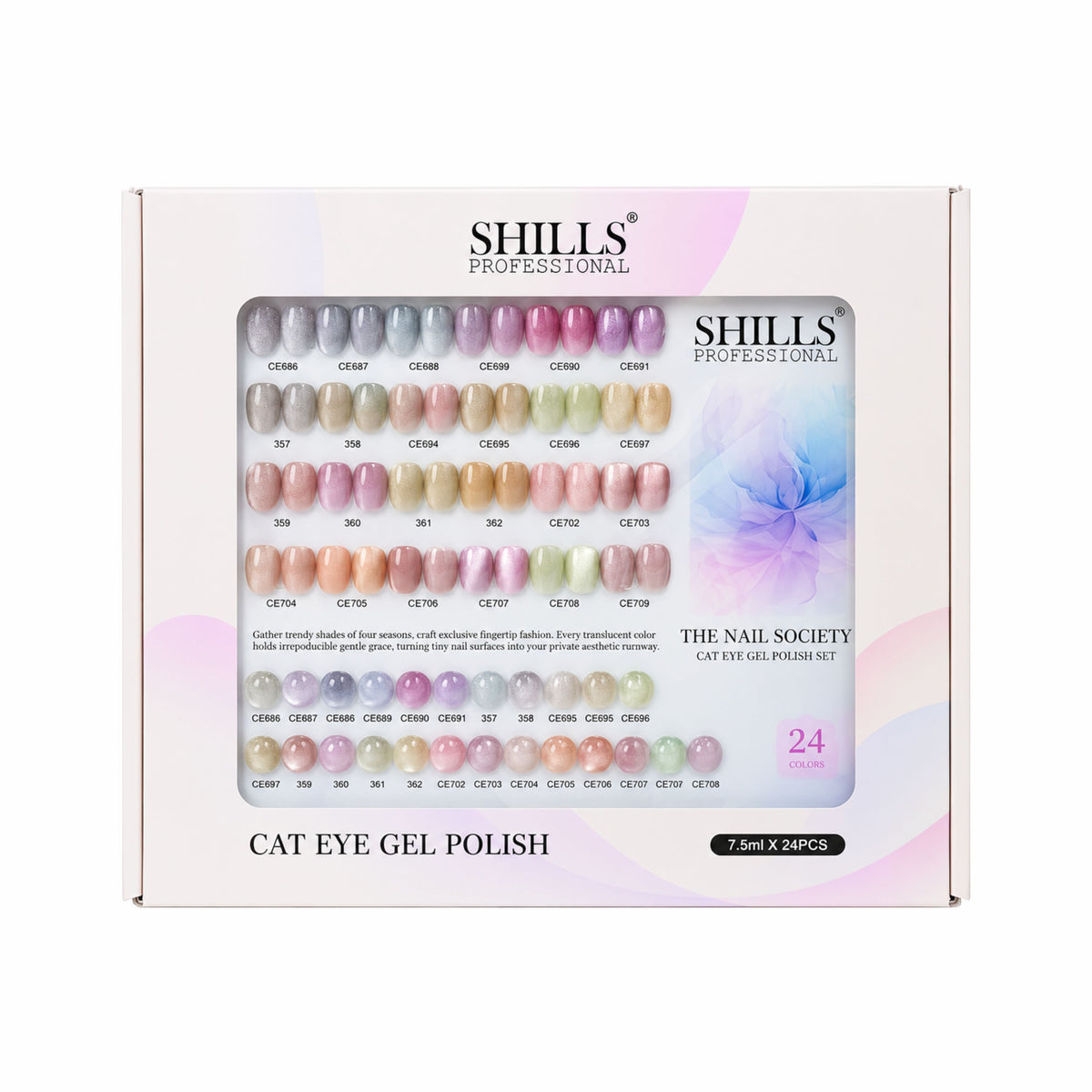 THE NAIL SOCIETY CAT EYE GEL POLISH SET SPN-6759