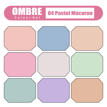 04 PASTEL MACARON OMBRE COLOURE