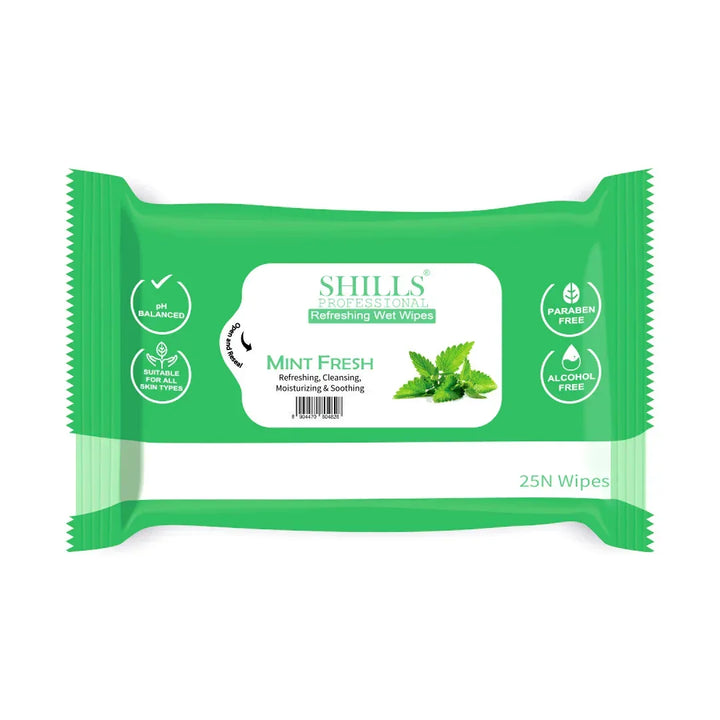 Wet Wipes Mint Fresh - Shills Professional