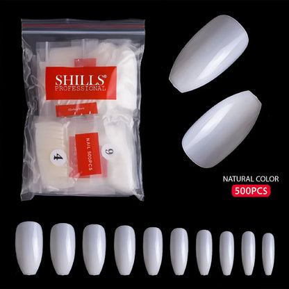 PKT 500pcs Ballet Nail Tips - Shills Professional