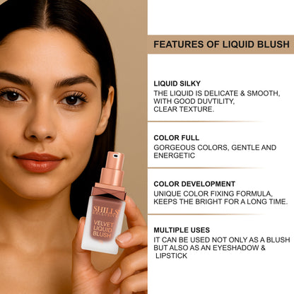 Velvet Liquid Blusher - Shills Professional