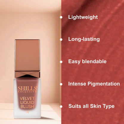 Velvet Liquid Blusher - Shills Professional