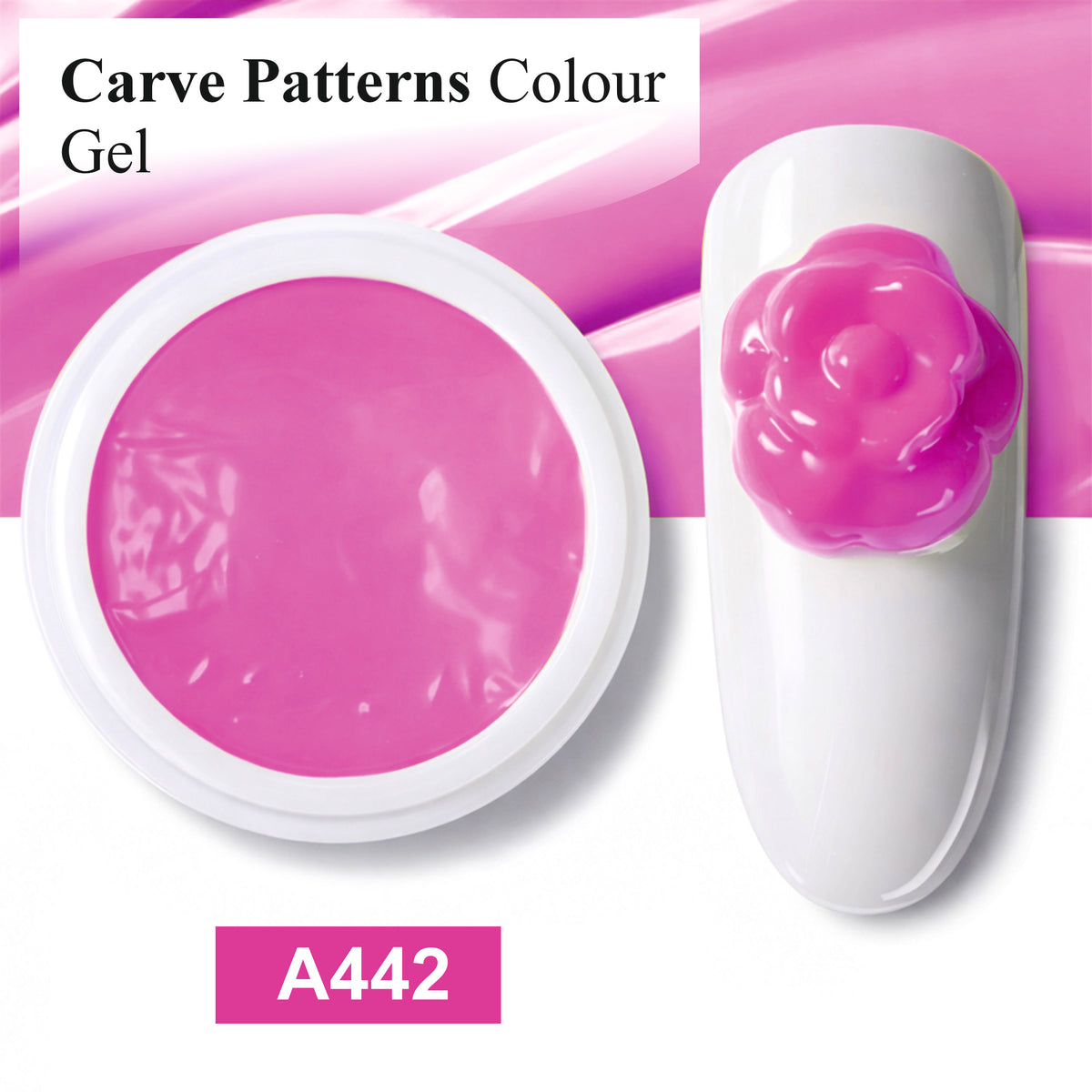 COLOUR GEL CARVE GEL A442 RED