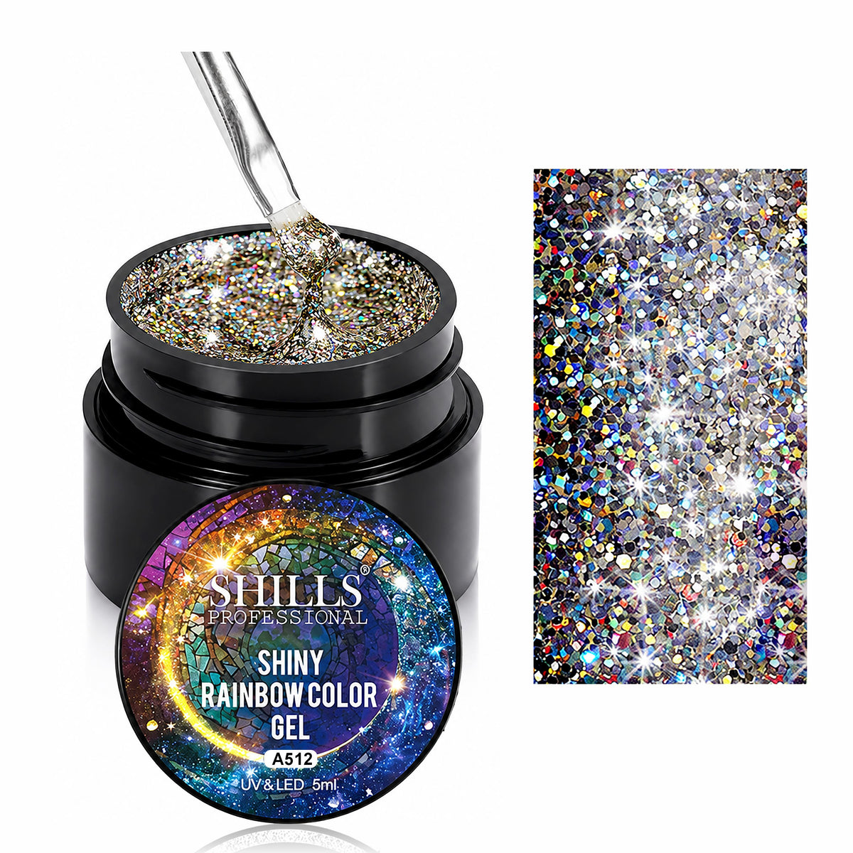 COLOUR GEL SHINY RAINBOW A512 SLR