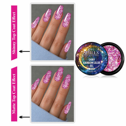 COLOUR GEL SHINY RAINBOW A520 PNK