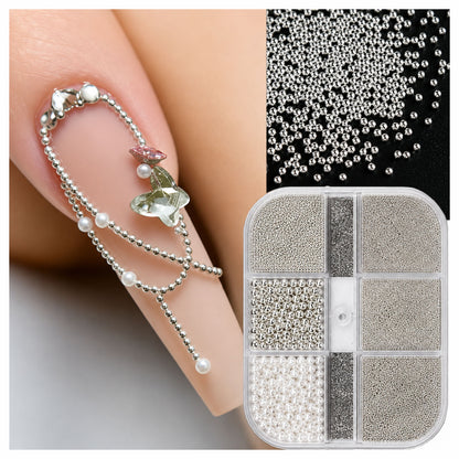 CAVIAR BEADS SILVER SNB-180 SLR