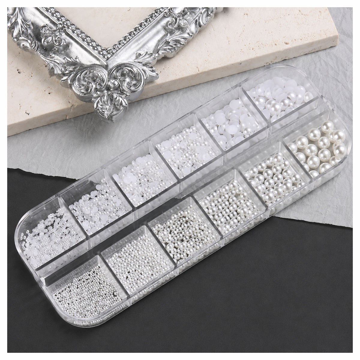 CAVIAR BEADS SILVER SNB-180 SLR