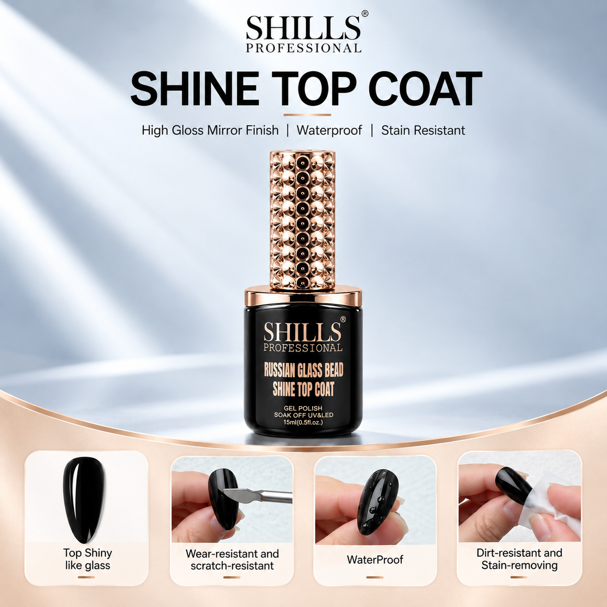 Russian Glass Bead Shine Top Coat