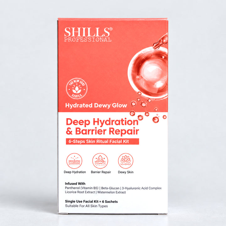 Hydrated Dewy Glow Deep Hydration & Barrier Repair Facial Kit | Shills