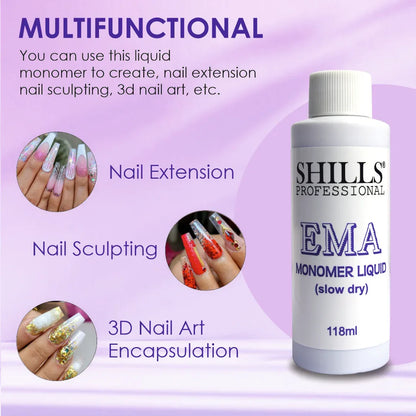 EMA Monomer Liquid (Slow Dry) - Shills Professional