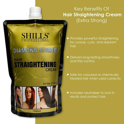 Diamond Shine Hair Straightening Cream - Shills Professional