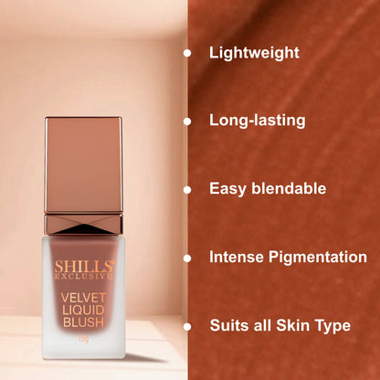 Velvet Liquid Blusher - Shills Professional