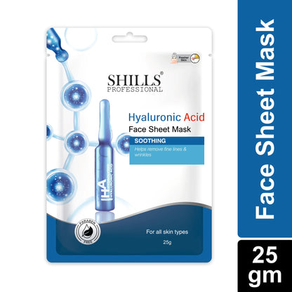 Hyaluronic Face Sheet Mask - Shills Professional