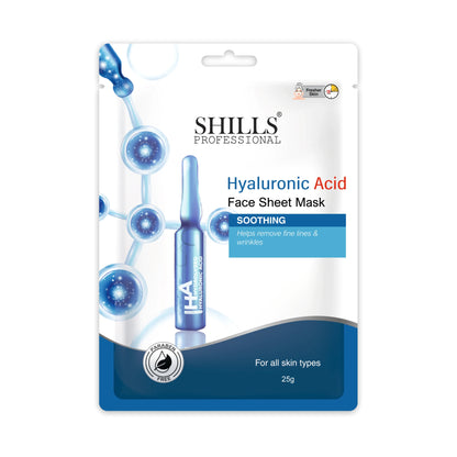 Hyaluronic Face Sheet Mask - Shills Professional