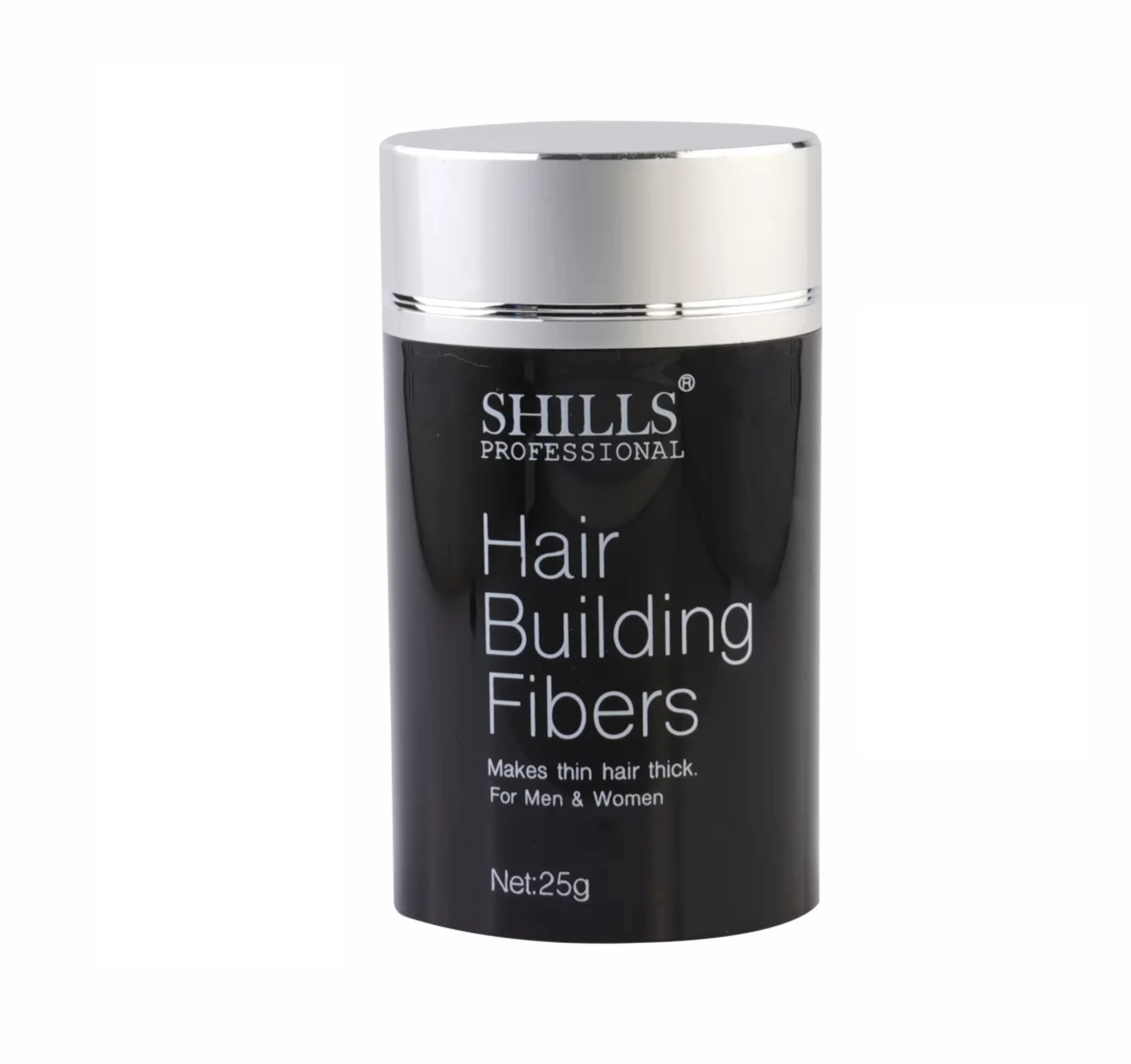 Hair Building Fiber Black - Fiber Powder - Shills Professional