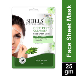 Deep Pores Face Sheet Mask - Shills Professional