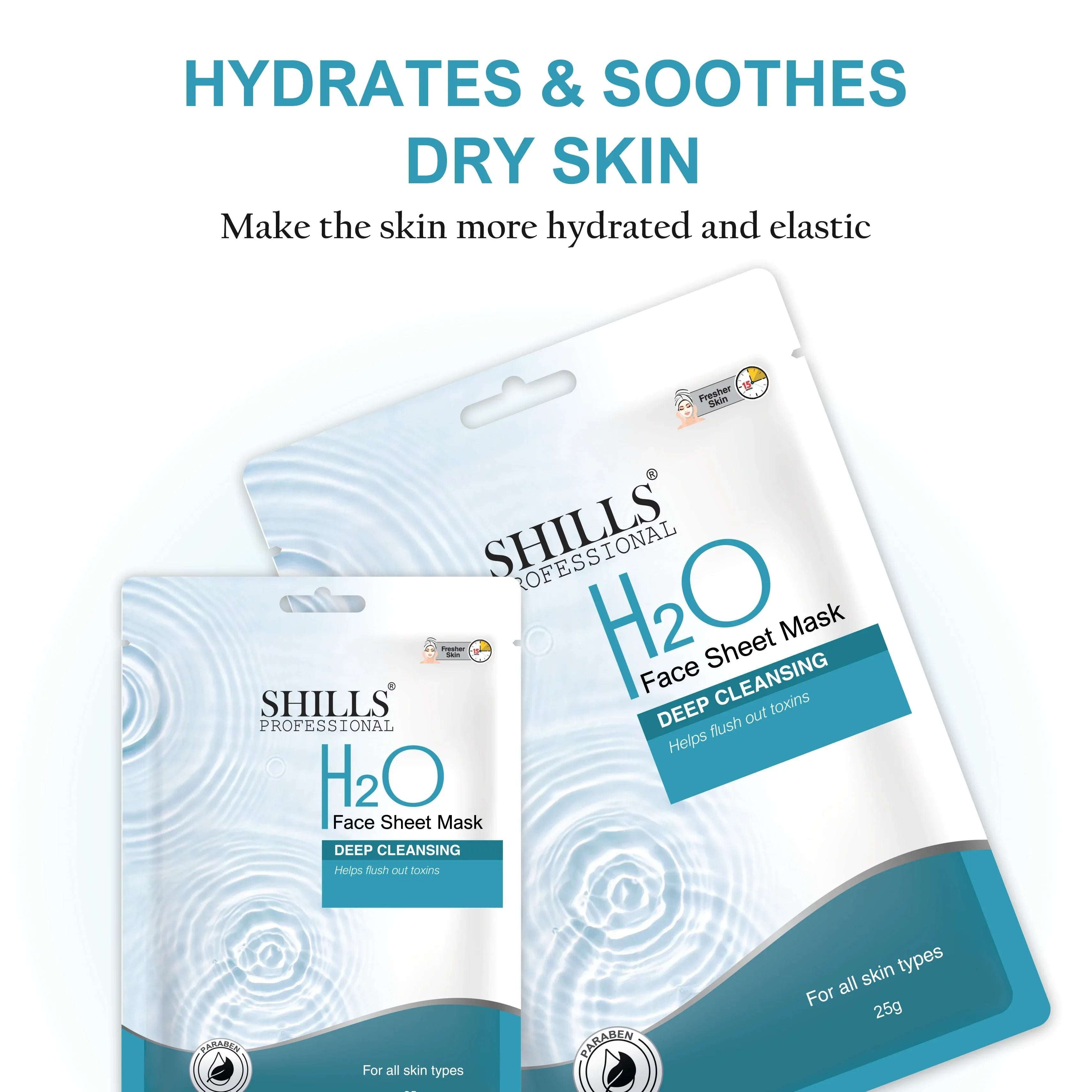 H20 Face Sheet Mask - Shills Professional