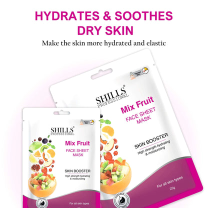 Mix Fruit Face Sheet Mask - Shills Professional
