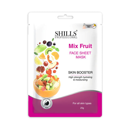 Mix Fruit Face Sheet Mask - Shills Professional
