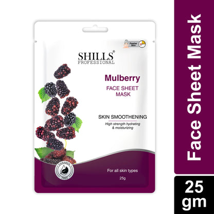 Mulberry Fruit Face Sheet Mask - Shills Professional