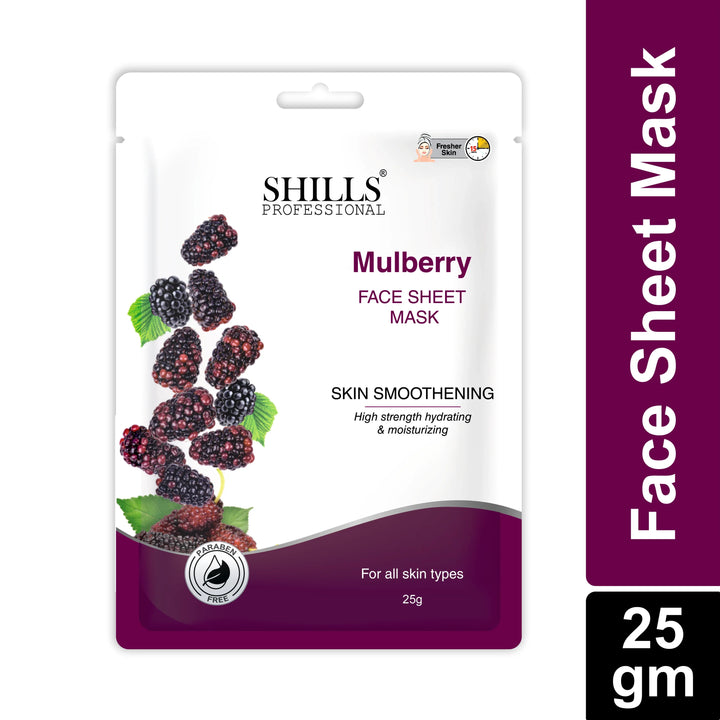 Mulberry Fruit Face Sheet Mask - Shills Professional