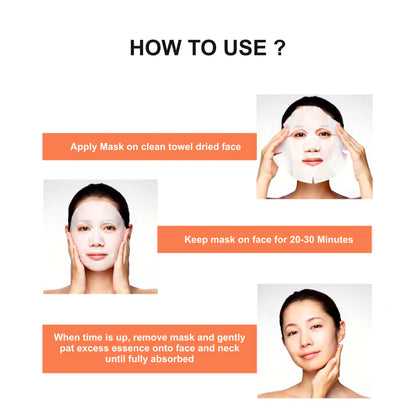 Papaya Fruit Face Sheet Mask - Shills Professional