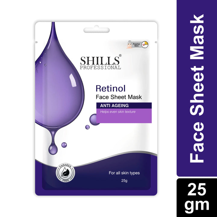 Retinol Face Sheet Mask - Shills Professional