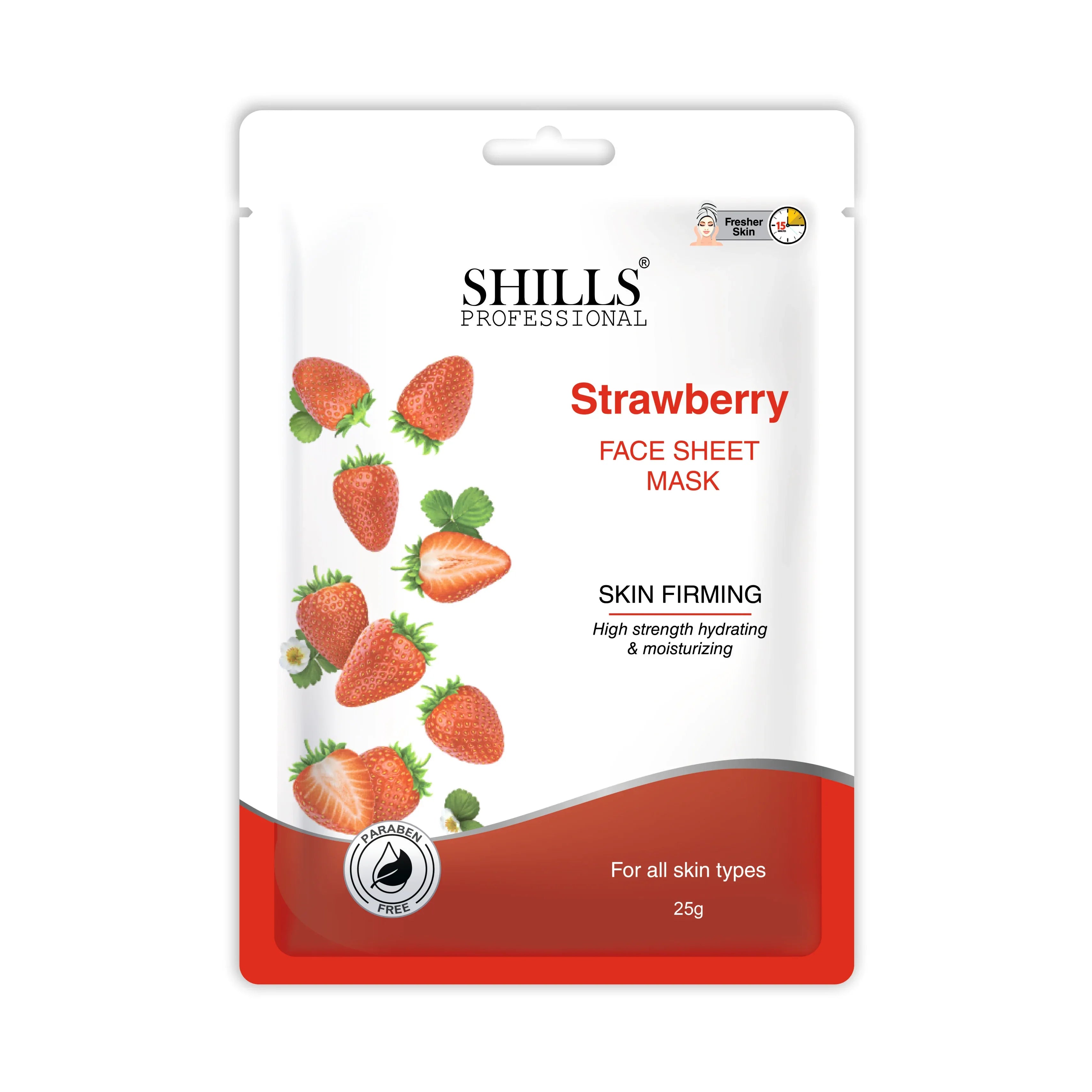 Strawberry Face Sheet Mask - Shills Professional