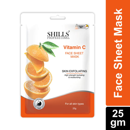 Vitamin C Face Sheet Mask - Shills Professional