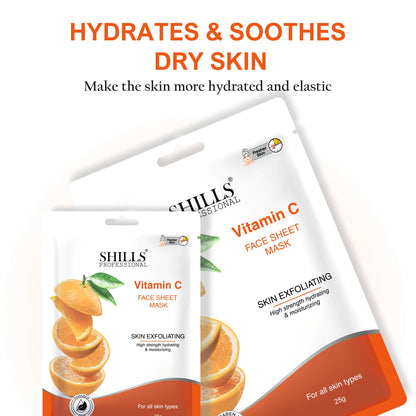 Vitamin C Face Sheet Mask - Shills Professional