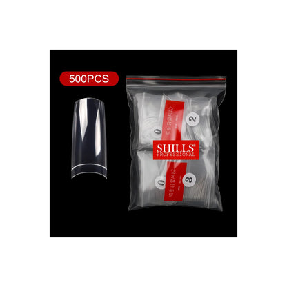 PKT 500pcs French Nail Tips Clear - Shills Professional