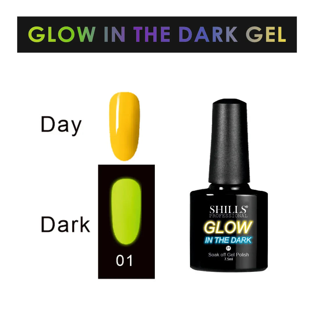 Glow In The Dark gel Polish - Shills Professional