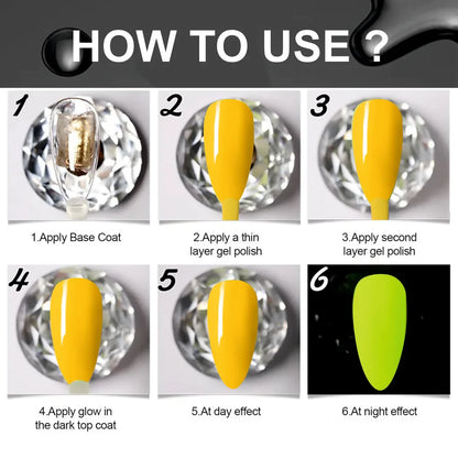 Glow In The Dark Top Coat - Shills Professional