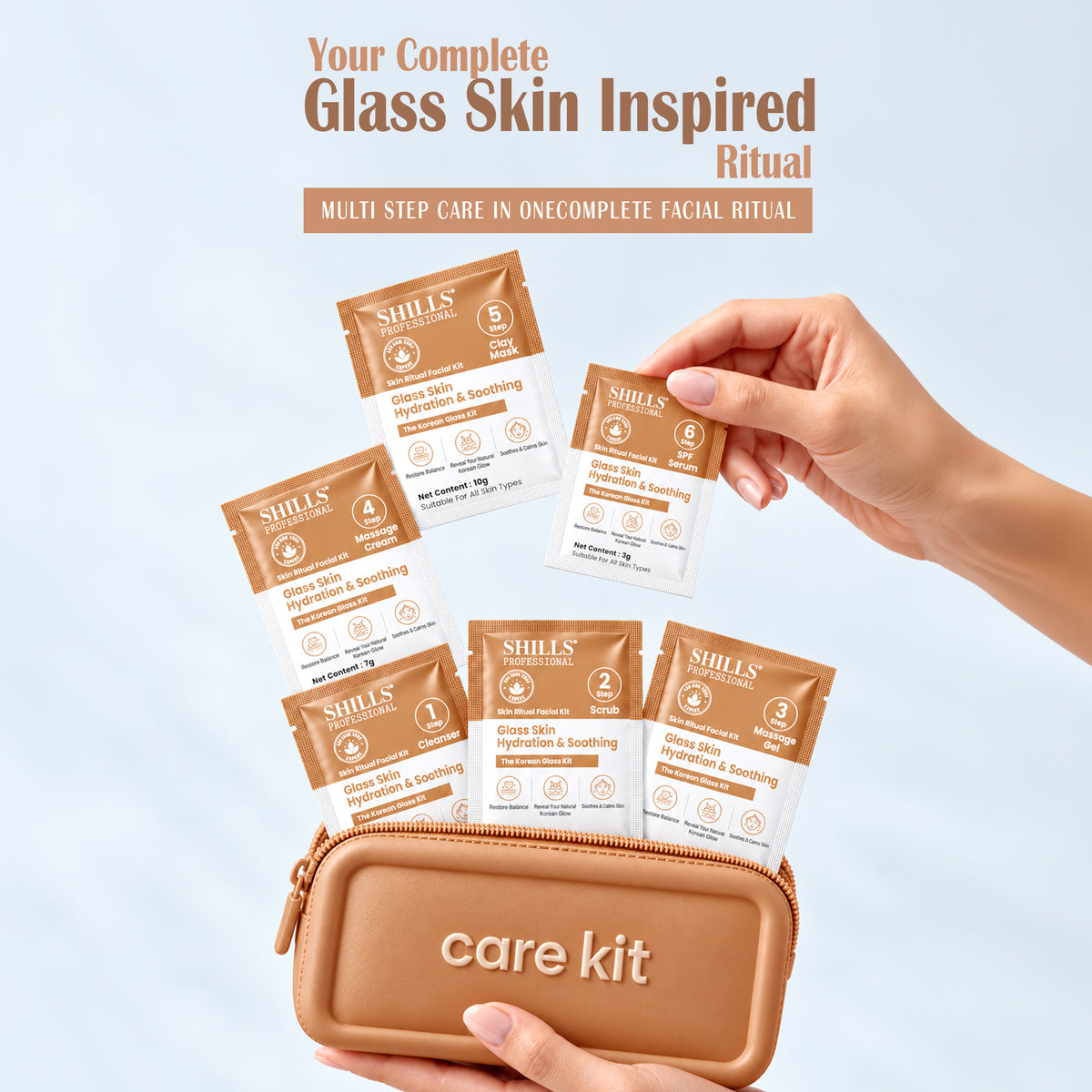 The Korean Glow Glass Skin Hydration & Soothing Facial Kit | Shills