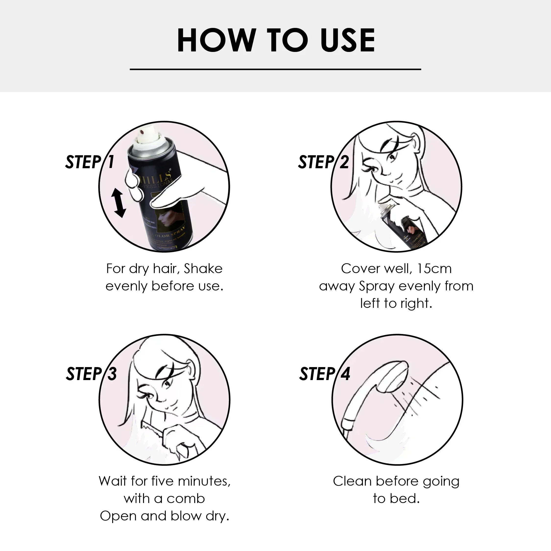 Color Hair Spray - Shills Professional