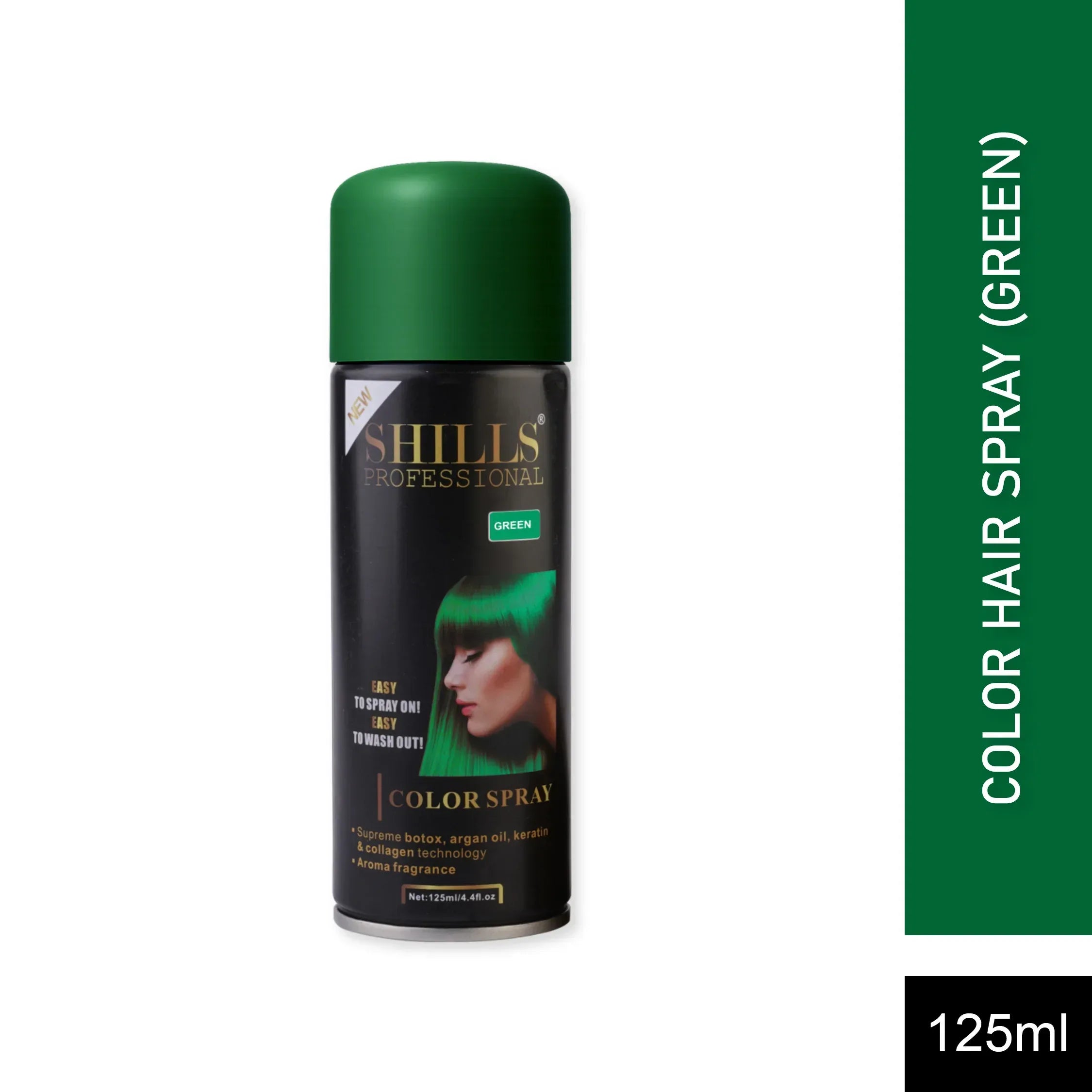Color Hair Spray (GREEN) - Shills Professional