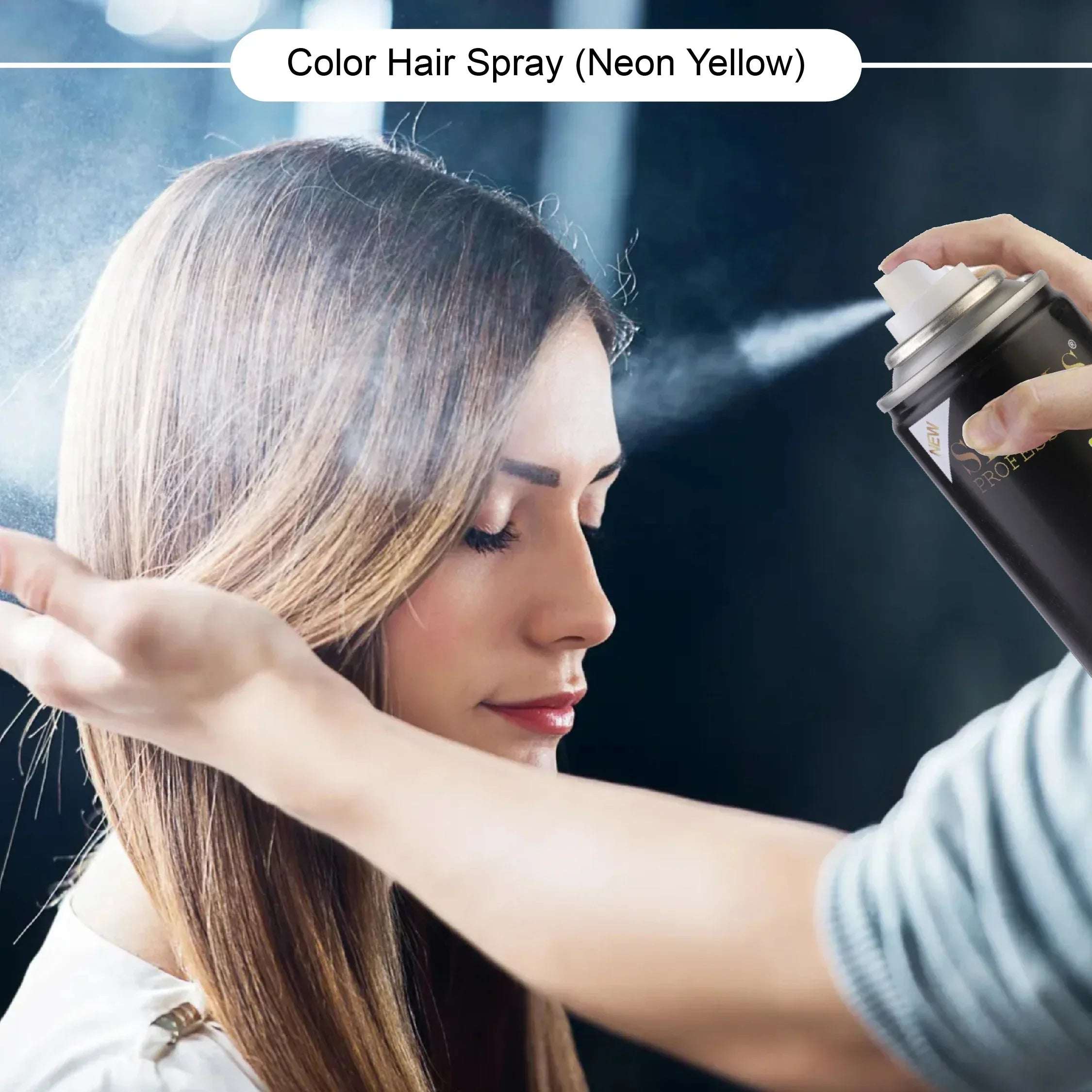 Color Hair Spray (NEON YELLOW) - Shills Professional