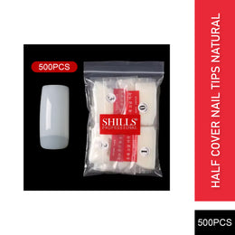 PKT 500pcs Half Cover Nail Tips Natural