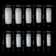 PKT 500pcs Half Cover Nail Tips Natural
