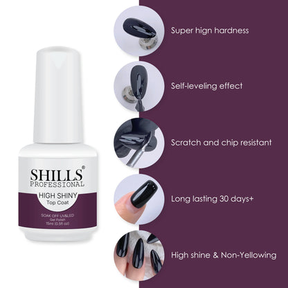 High Shiny Top Coat - Shills Professional