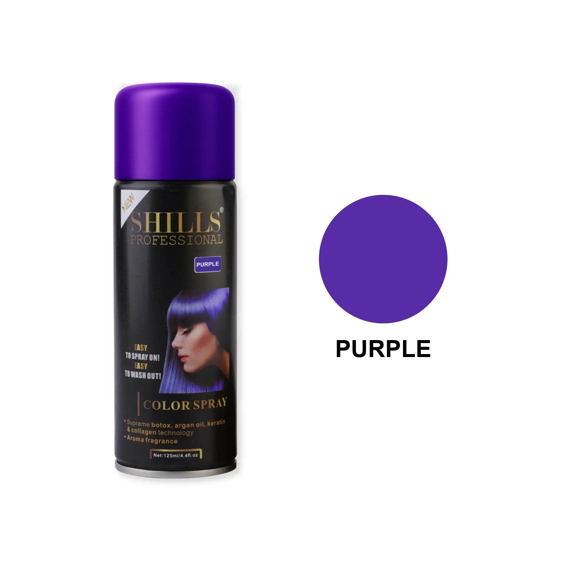 Color Hair Spray (PURPLE) - Shills Professional