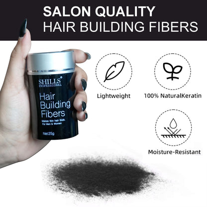 Hair Building Fiber Powder Black 25g