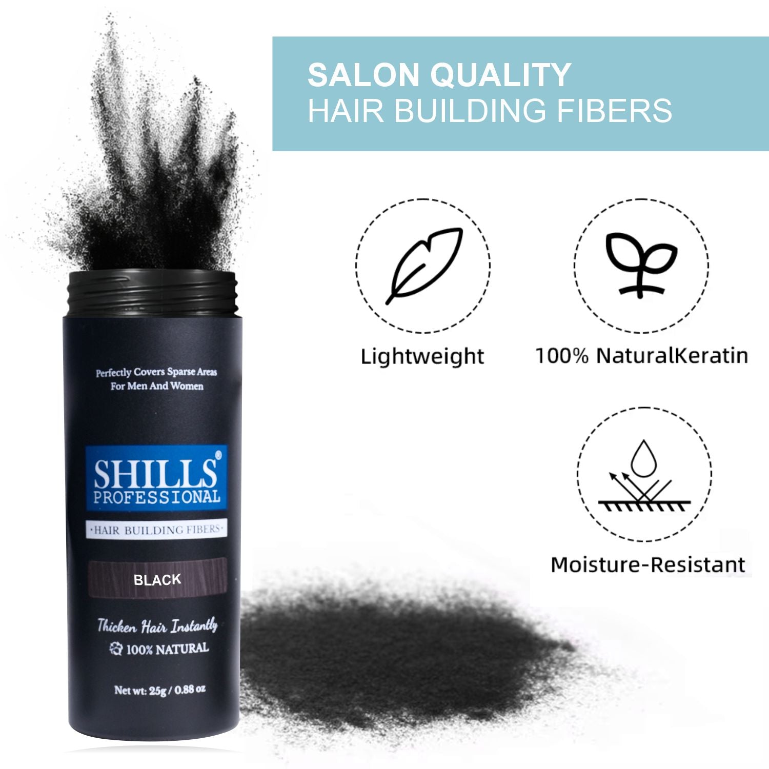 Hair Fiber With Pump - Fiber Powder