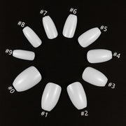 PKT 500pcs Short Ballet Nail Tips Natural